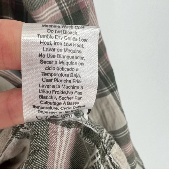 Current‎ Elliott Ombré Fade Plaid button down shirt - Picture 6 of 13